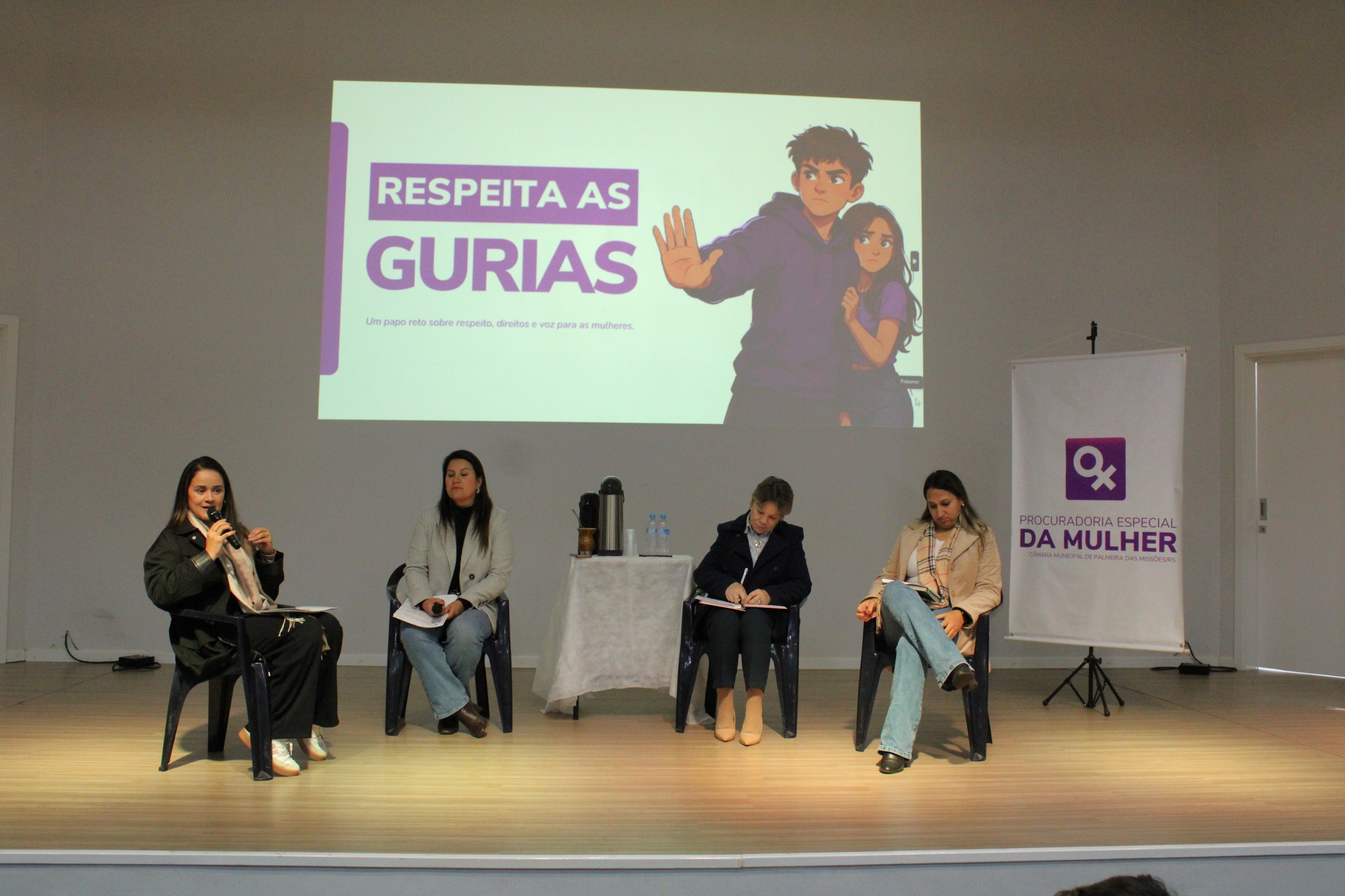 “Respeita as Gurias”: Câmara de Palmeira das Missões leva palestra sobre enfrentamento à violência contra a mulher a Nova Boa Vista.