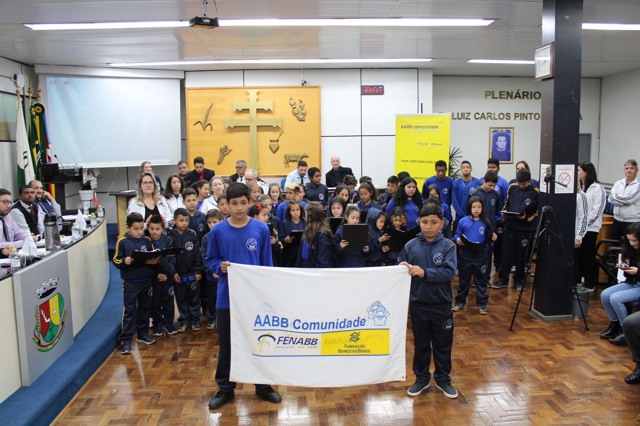 Homenagem ao Banco do Brasil e AABB Comunidade