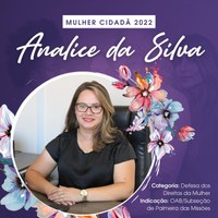 Mulher Cidadã: Analice da Silva