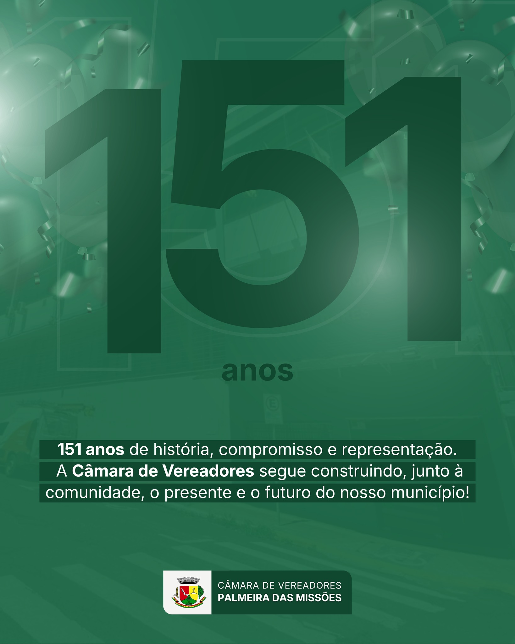 Parabéns Câmara de Vereadores de Palmeira das Missões!