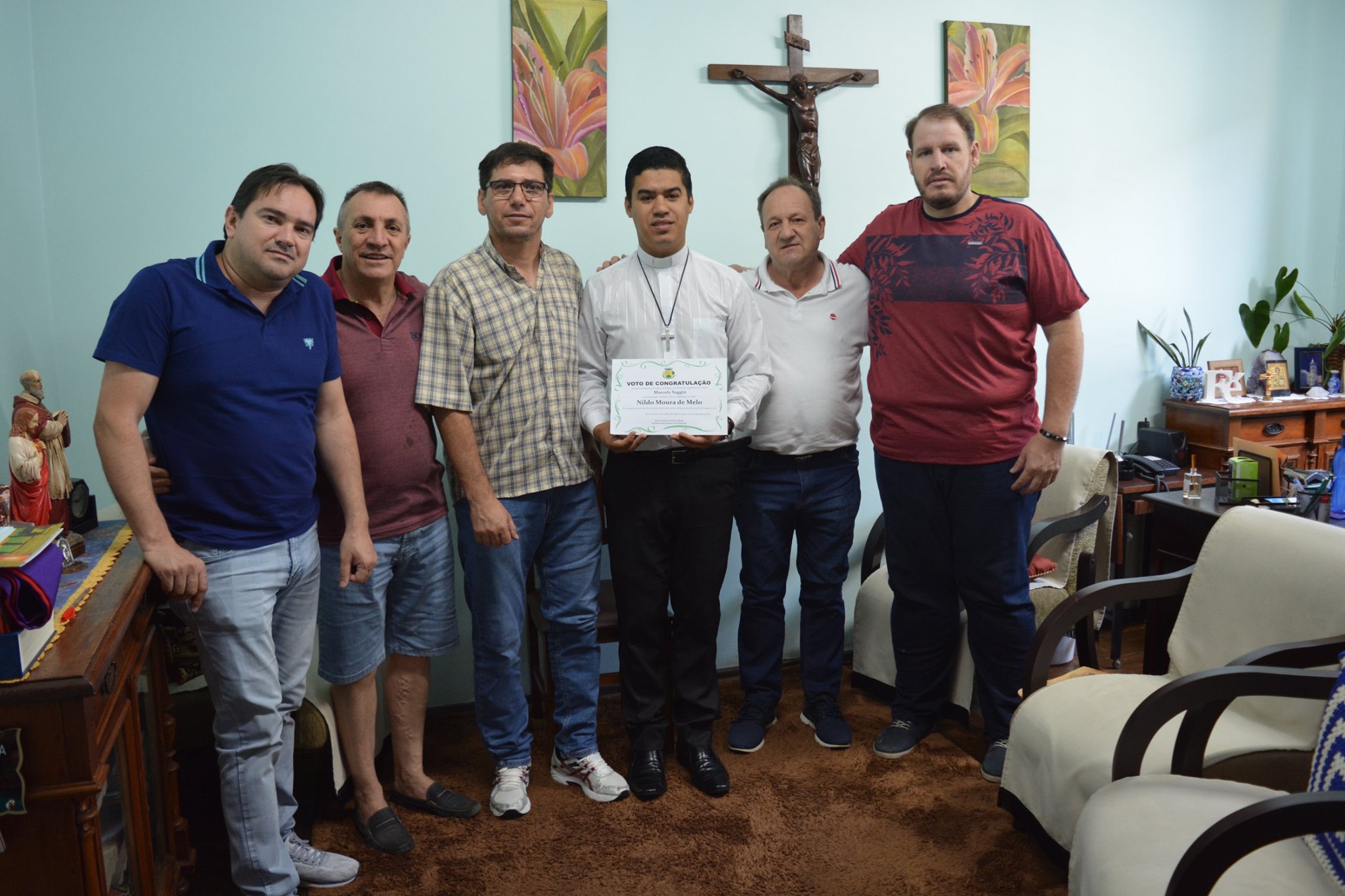 Pe. Nildo Moura de Melo recebe Voto de Congratulação