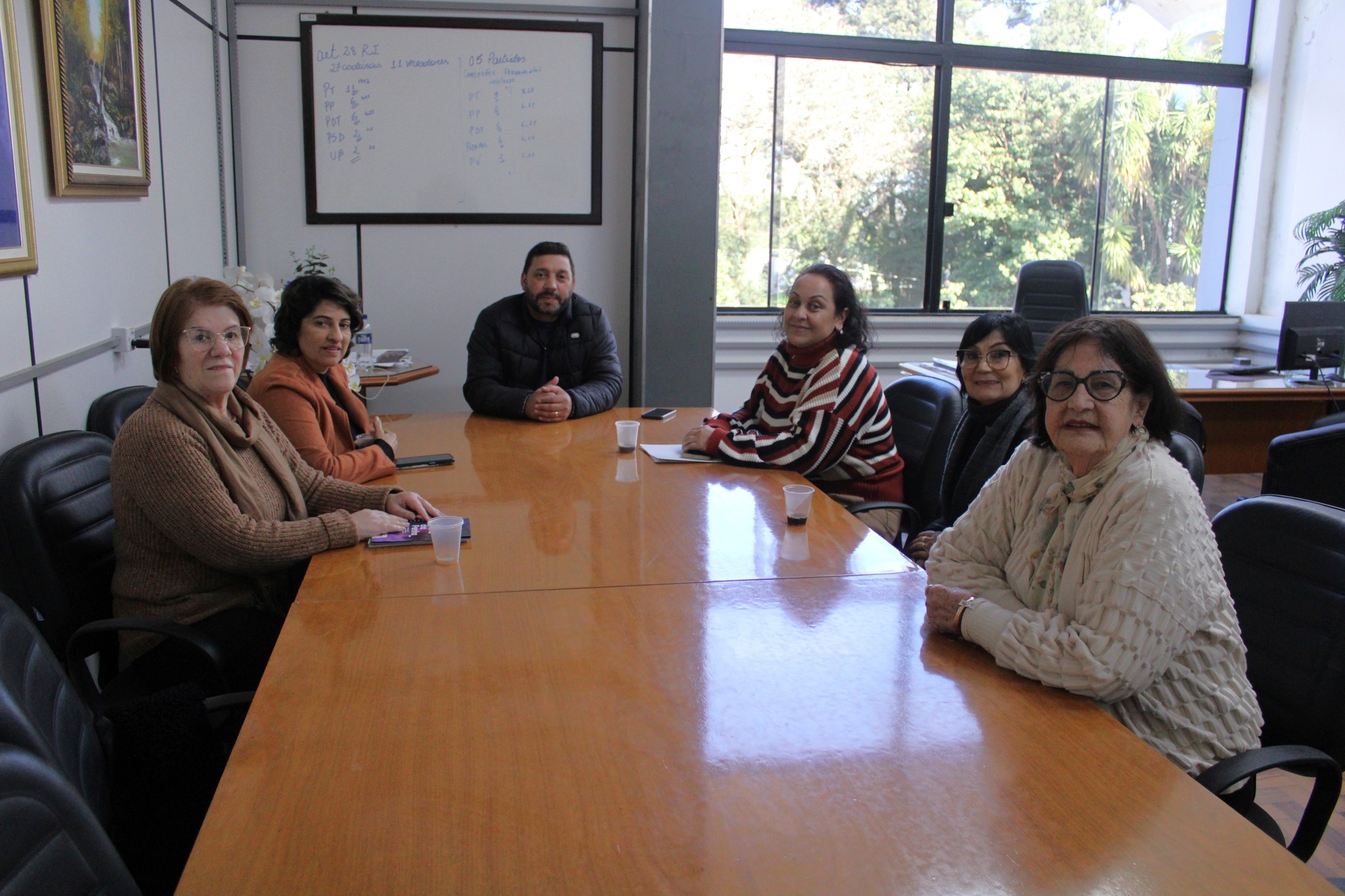 Presidente da Câmara recebe representantes da nova diretoria do Fórum da Mulher