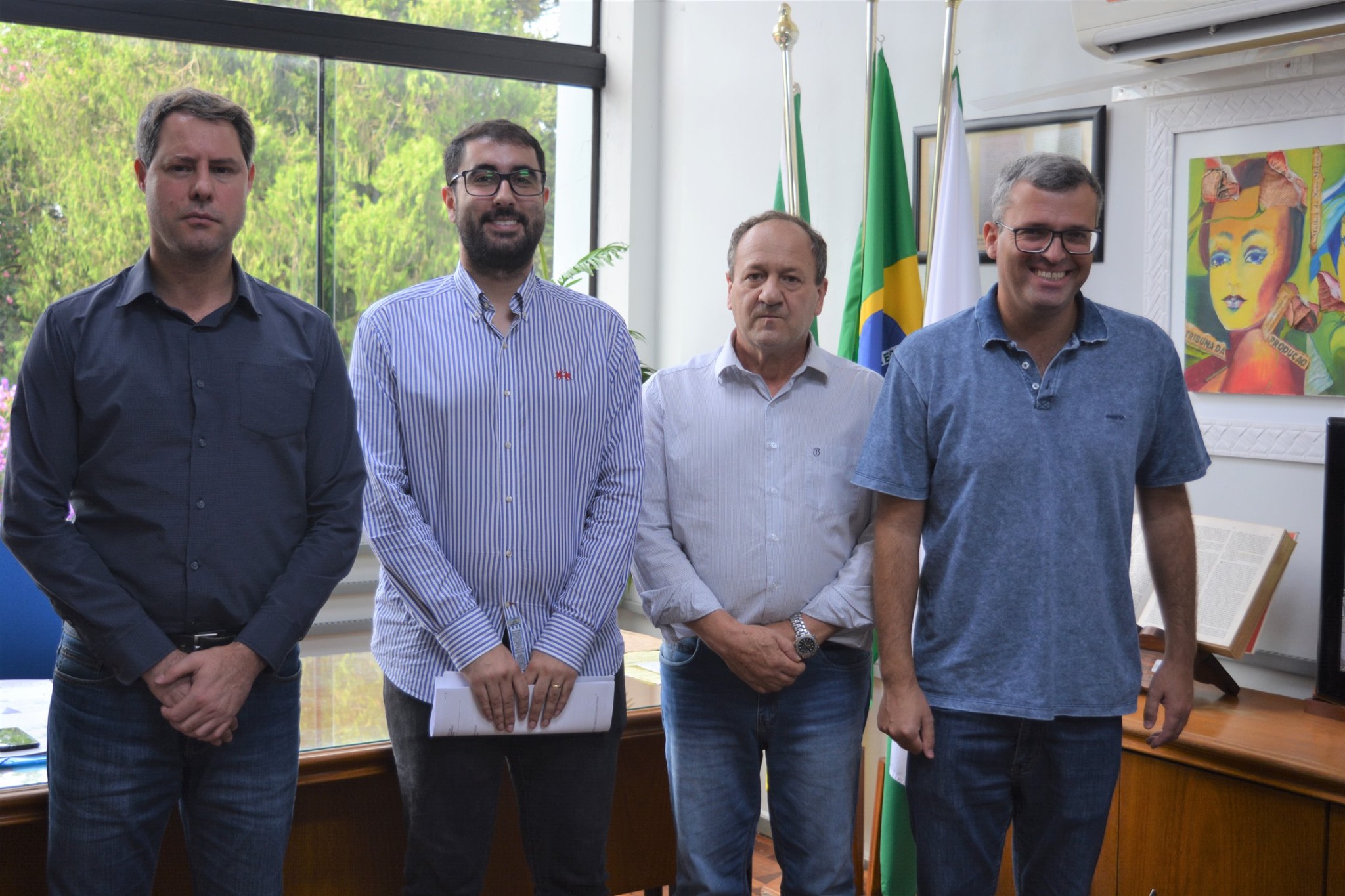 Procuradores do município fazem visita à presidência