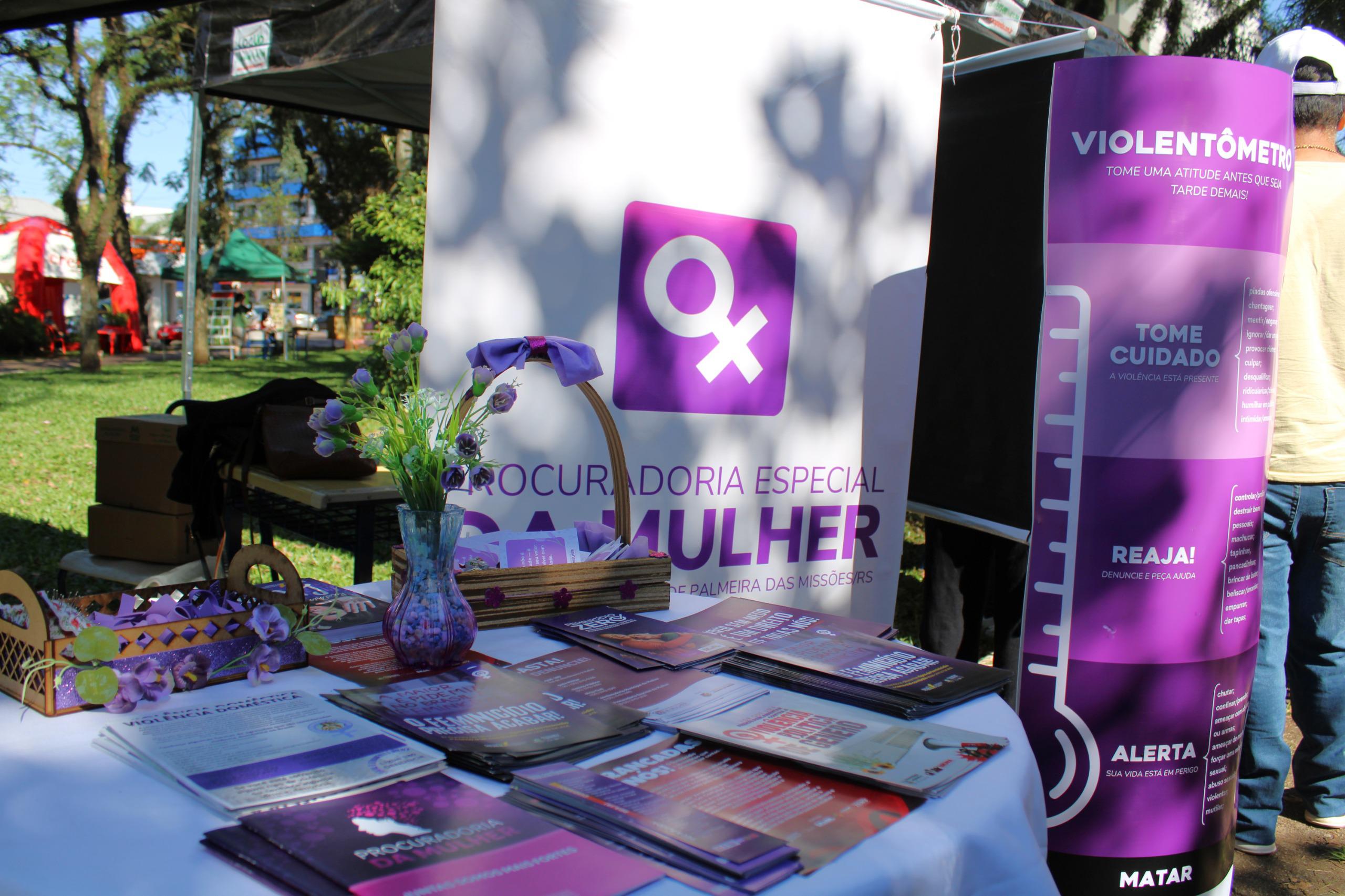 Procuradoria da Mulher participa da 11ª Feira da Saúde em Palmeira das Missões