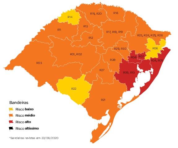 Região de Palmeira das Missões retorna para a bandeira laranja