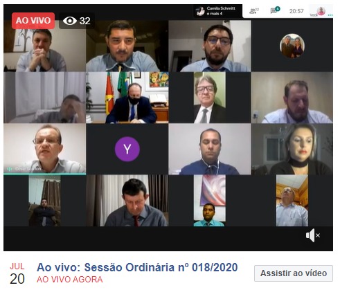 Representantes do comércio participam de sessão on-line